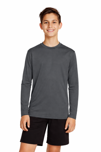 Unisex Youth Long Sleeve Performance Crew T-Shirt
