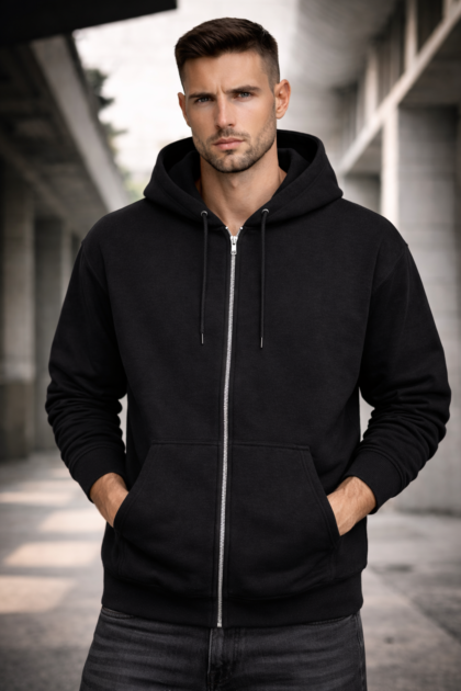Unisex Sponge Fleece Full-Zip Hoodie