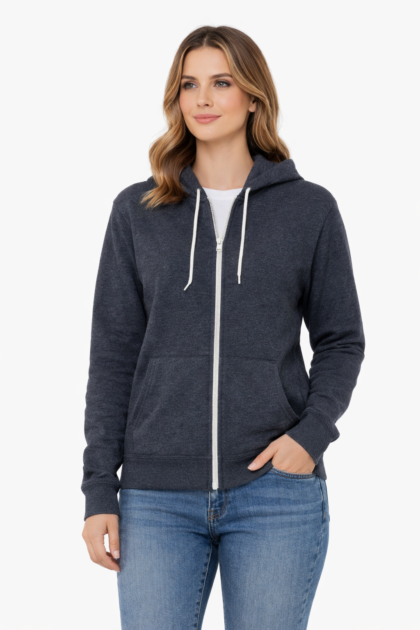 Unisex Sponge Fleece Full-Zip Hoodie